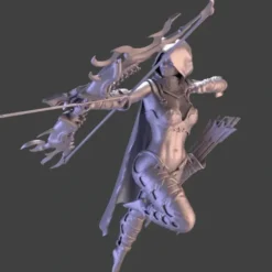 Miniature<Dark Elf, Stealth - Miniature Marvels: Airplane Models & Painted Dice