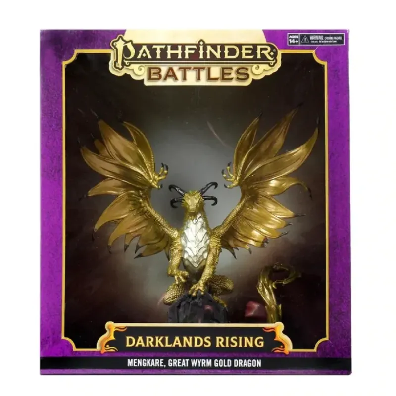 Miniature<Darklands Rising: Premium Set - Mengkare, Great Wyrm: Pathfinder Battles WZK 97511 - Miniature Marvels: Airplane Models & Painted Dice
