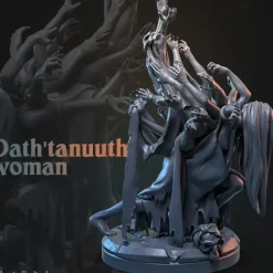 Miniature<Dath'tanuuth Woman - Miniature Marvels: Airplane Models & Painted Dice