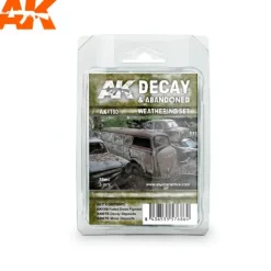Paint<Decay & Abandoned Weathering Set LTG AK-4180 - Miniature Marvels: Airplane Models & Painted Dice