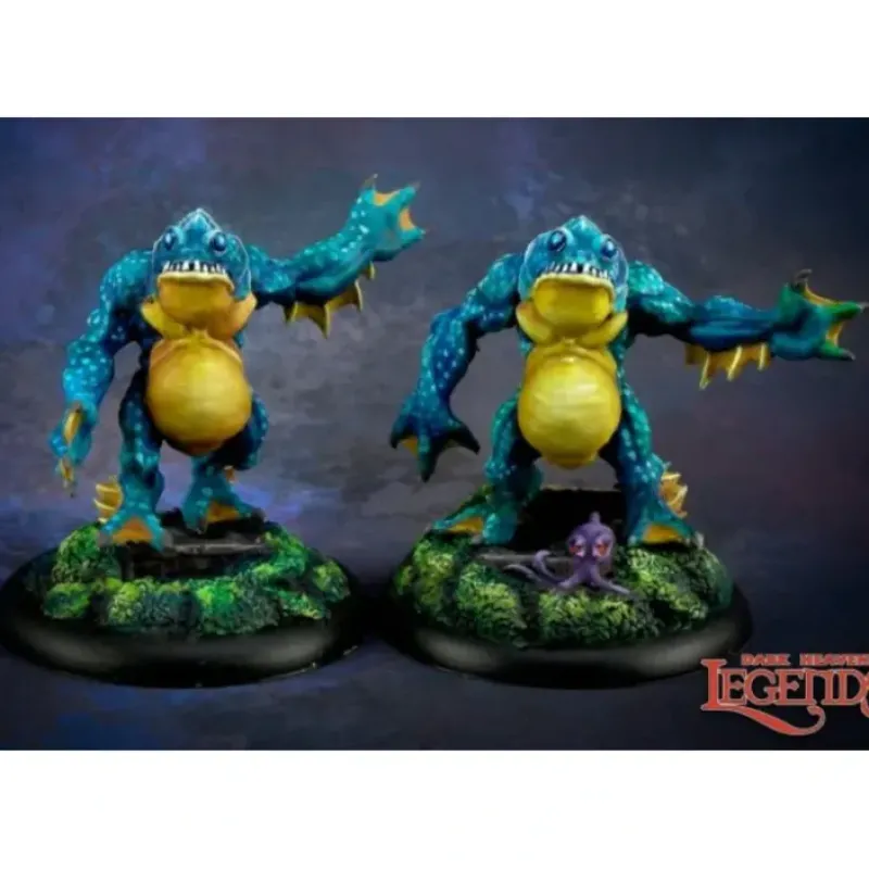 Miniature<Deep Ones (2): Dark Heaven Legends RPR 03707 - Miniature Marvels: Airplane Models & Painted Dice