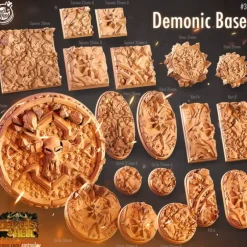 Shop All*Demon Bases - Miniature Marvels: Airplane Models & Painted Dice