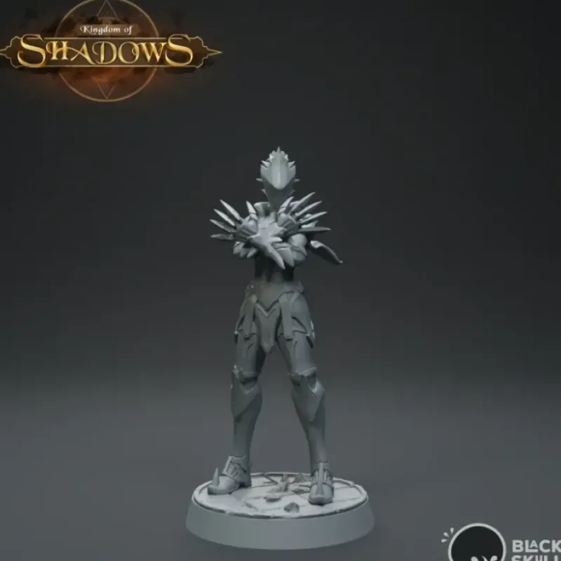 Miniature<Demon King Valac Standing - Miniature Marvels: Airplane Models & Painted Dice
