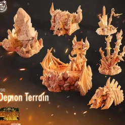 Shop All*Demon Terrain - Miniature Marvels: Airplane Models & Painted Dice
