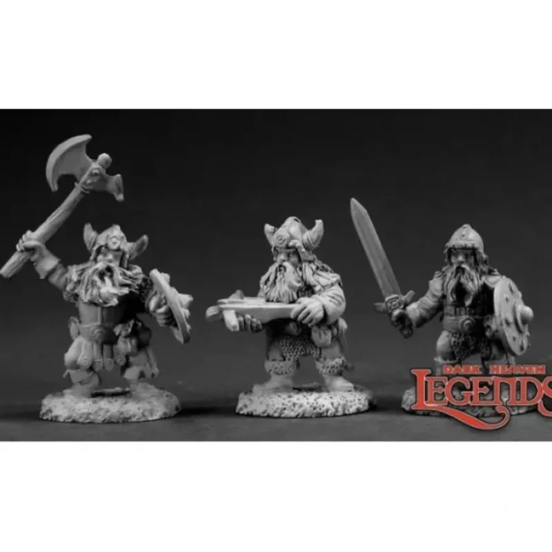 Miniature<DHL Classics - Dwarf Warriors: Dark Heaven Legends RPR 03351 - Miniature Marvels: Airplane Models & Painted Dice