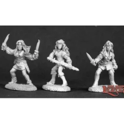 Miniature<DHL Classics - Female Rogues (3): Dark Heaven Legends RPR 03297 - Miniature Marvels: Airplane Models & Painted Dice