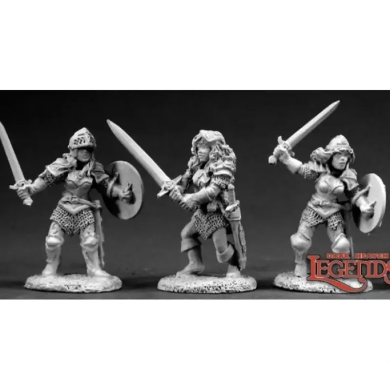 Miniature<DHL Classics - Fighting Women (3): Dark Heaven Legends RPR 03327 - Miniature Marvels: Airplane Models & Painted Dice