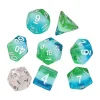 Dice<Dice Set: Blue Hawaiian SDZ 0005-08 - Miniature Marvels: Airplane Models & Painted Dice