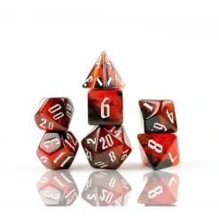 Dice<Dice Set: Cherry Nebula SDZ 0013-03 - Miniature Marvels: Airplane Models & Painted Dice