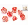 Dice<Dice Set: Red Cloud Transparent Resin SDZ 0001-09 - Miniature Marvels: Airplane Models & Painted Dice