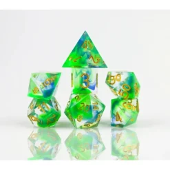 Dice<Dice Set: Sharp Cyprus SDZ 0014-01 - Miniature Marvels: Airplane Models & Painted Dice