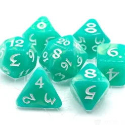 Shop All*Die Hard Dice - Elessia Shady Vale with White - Miniature Marvels: Airplane Models & Painted Dice