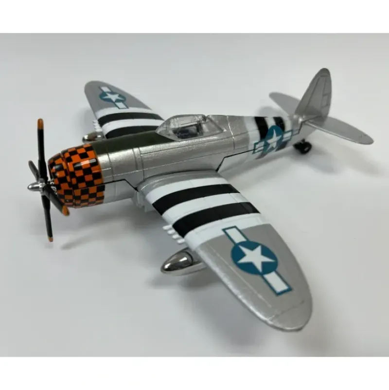 Airplane Model*Diecast Pull-Back Toy P-47 Thunderbolt - Miniature Marvels: Airplane Models & Painted Dice