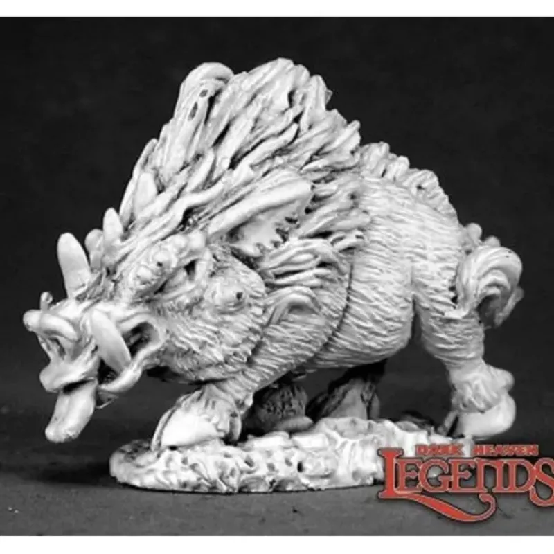 Miniature<Dire Boar: Dark Heaven Legends RPR 02527 - Miniature Marvels: Airplane Models & Painted Dice