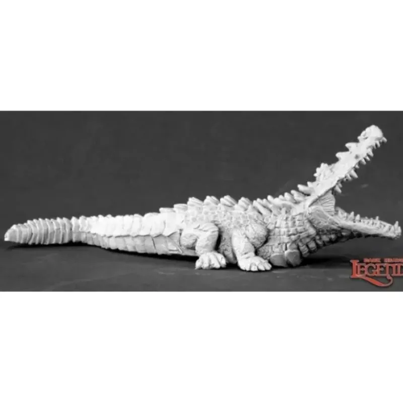 Miniature<Dire Crocodile: Dark Heaven Legends RPR 03422 - Miniature Marvels: Airplane Models & Painted Dice