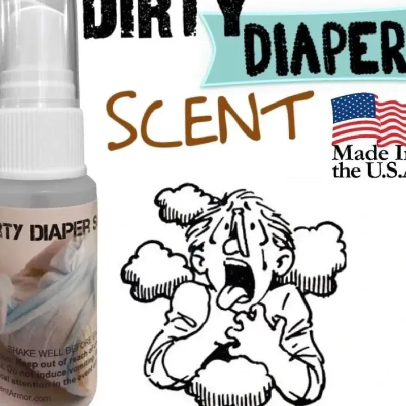 Egpull<DIRTY DIAPER Ass Stink Scent ~ Liquid Spray Mister Bottle - Fart Gag Prank Joke - Miniature Marvels: Airplane Models & Painted Dice
