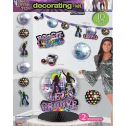 Egpull<Disco Dance Fever 70's Party Cutouts Decorations - Groovy 12-Piece Sign Set - Miniature Marvels: Airplane Models & Painted Dice