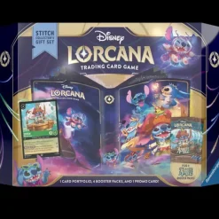 Shop All*Disney Lorcana TCG: Azurite Sea - Collector`s Gift Set Stitch - Miniature Marvels: Airplane Models & Painted Dice