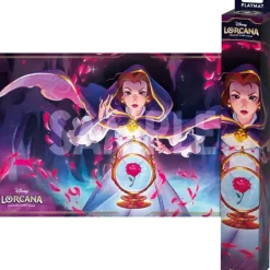 Shop All*Disney Lorcana TCG: Shimmering Skies - Playmat Belle - Miniature Marvels: Airplane Models & Painted Dice