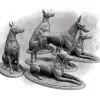 Miniature<Doberman, 32mm - Miniature Marvels: Airplane Models & Painted Dice