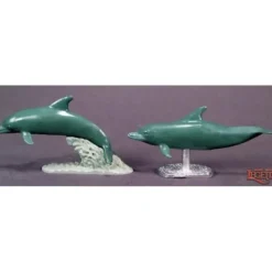 Miniature<Dolphins (2): Dark Heaven Legends RPR 03726 - Miniature Marvels: Airplane Models & Painted Dice