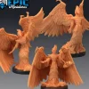 Miniature<Dominion Angels - Miniature Marvels: Airplane Models & Painted Dice