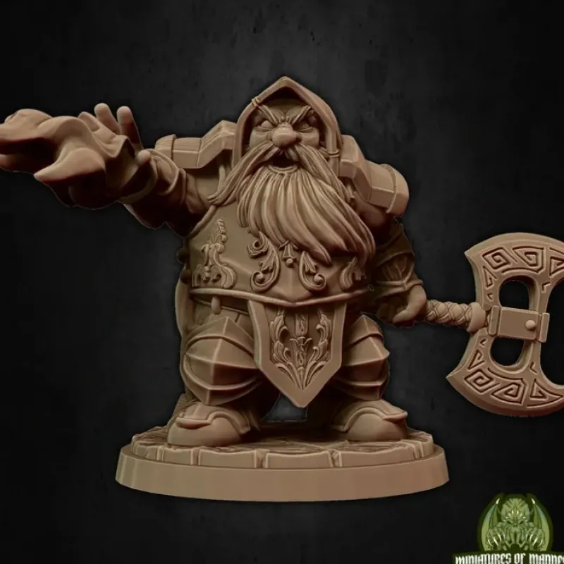 Miniature<Dorfas The Eldritch Knight - Miniature Marvels: Airplane Models & Painted Dice