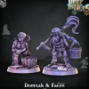Miniature<Dormak & Faern (Dwarves) - Miniature Marvels: Airplane Models & Painted Dice