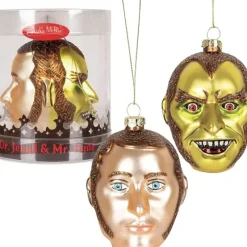 Egpull<Dr. Jekyll & Mr. Hyde Ornament - Holiday Hand-Blown Glass Decor Archie McPhee - Miniature Marvels: Airplane Models & Painted Dice