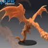 Miniature<Draconic Wyvern Fire Breath - Miniature Marvels: Airplane Models & Painted Dice