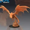 Miniature<Draconic Wyvern Flying - Miniature Marvels: Airplane Models & Painted Dice