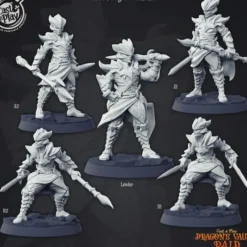 Miniature<Dragon Cultists - Miniature Marvels: Airplane Models & Painted Dice