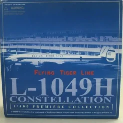 Airplane Model*Dragon Models 55681-03 1:400 Flying Tiger Line Lockheed L-1049H - Miniature Marvels: Airplane Models & Painted Dice