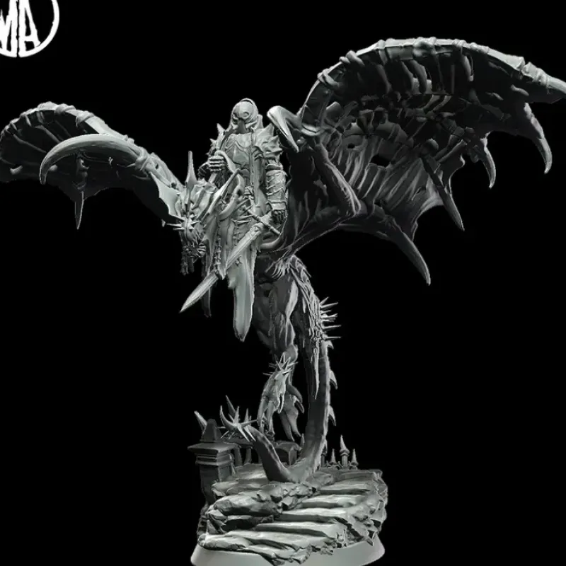Miniature<Dragon Rider - Miniature Marvels: Airplane Models & Painted Dice