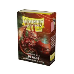 Shop All*Dragon Shields: Japanese (60) Matte Dual - Peach ATM 15153 - Miniature Marvels: Airplane Models & Painted Dice