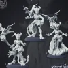 Miniature<Dragon Sorceress - Miniature Marvels: Airplane Models & Painted Dice