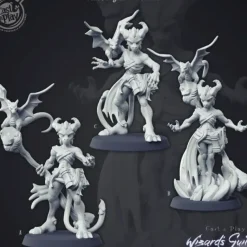 Miniature<Dragon Sorceress - Miniature Marvels: Airplane Models & Painted Dice