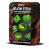 Dice<Dragon Storm Inclusion Resin Dice Set: Green Dragon (7) - Miniature Marvels: Airplane Models & Painted Dice