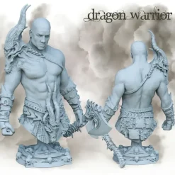 Shop All*Dragon Warrior Bust - Miniature Marvels: Airplane Models & Painted Dice