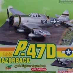 Airplane Model*Dragon Wings 50304 1:72 P-47D Thunderbolt 47th Fighter Squadron w/ Display Base - Miniature Marvels: Airplane Models & Painted Dice