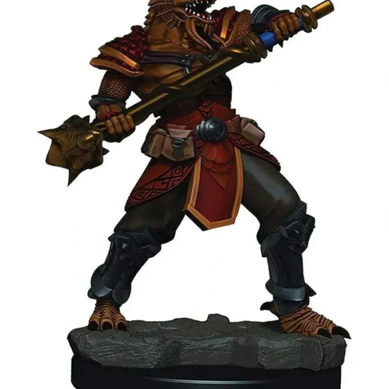 Miniature<Dragonborn Male Fighter: Premium Figures - D&D Icons of the Realms WZK 93015 - Miniature Marvels: Airplane Models & Painted Dice