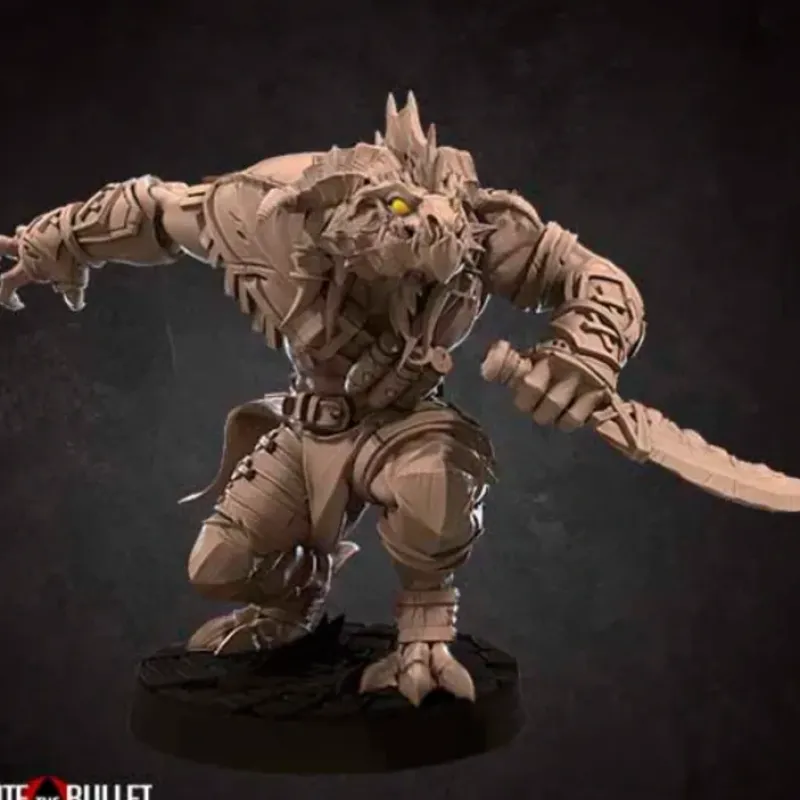 Miniature<Dragonborn, Rogue - Miniature Marvels: Airplane Models & Painted Dice