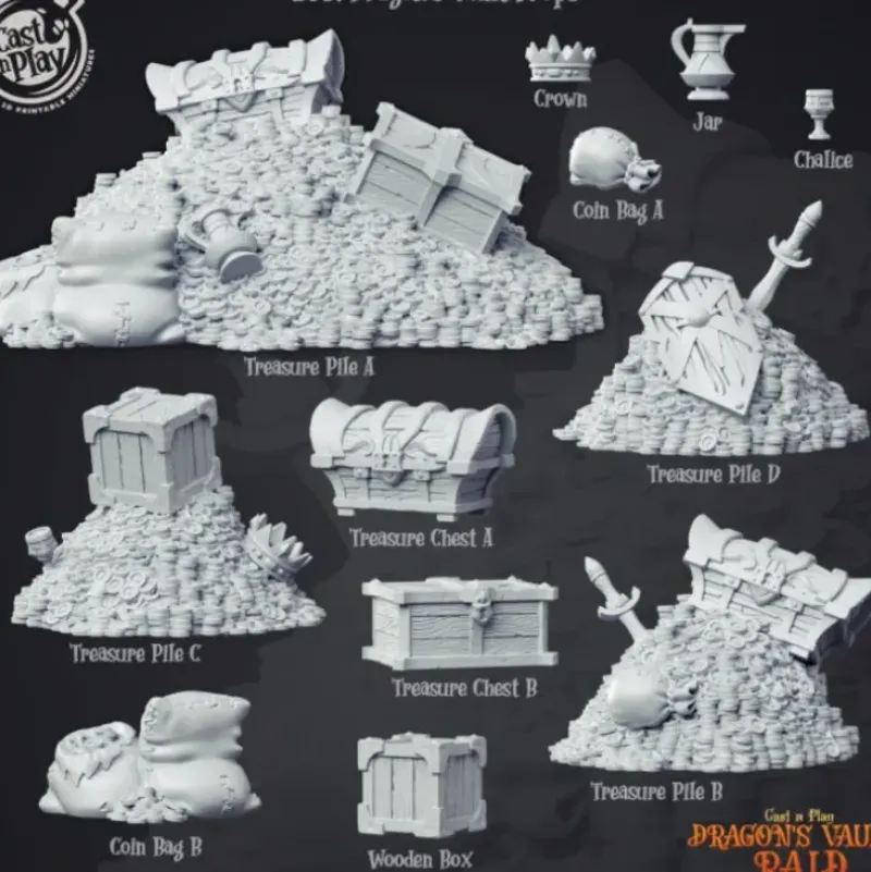 Shop All*Dragon's Vault Props - Miniature Marvels: Airplane Models & Painted Dice