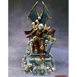 Miniature<Dragoth The Defiler, Undead Lord on Throne: Dark Heaven Legends RPR 03807 - Miniature Marvels: Airplane Models & Painted Dice