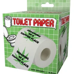 Egpull<Dreaming of A Happier Place Toilet Paper Roll - Marijuana Weed Pot Leaf Bathroom - Miniature Marvels: Airplane Models & Painted Dice