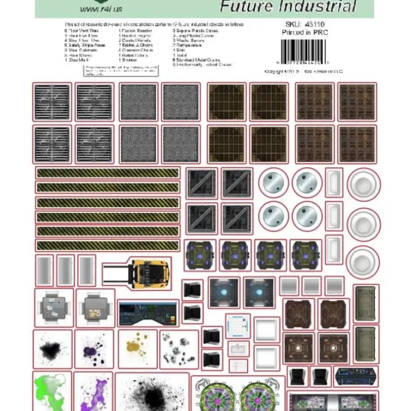 Shop All*Dungeon Dressing: Future Industrial R4I 45110 - Miniature Marvels: Airplane Models & Painted Dice