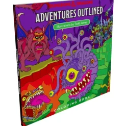 Shop All*Dungeons & Dragons: Adventures Outlined Coloring Book WOC C60350000 - Miniature Marvels: Airplane Models & Painted Dice