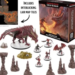 Shop All*Dungeons & Dragons: Icons of the Realms Adventure in a Box - Red Dragon's Lair - Miniature Marvels: Airplane Models & Painted Dice