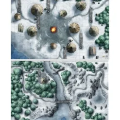 Shop All*Dungeons & Dragons RPG: Icewind Dale Map Set (2x 20in x 30in) GF9 72805 - Miniature Marvels: Airplane Models & Painted Dice