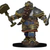 Miniature<Dwarf Male Fighter: Premium Figures - D&D Icons of the Realms WZK 93010 - Miniature Marvels: Airplane Models & Painted Dice